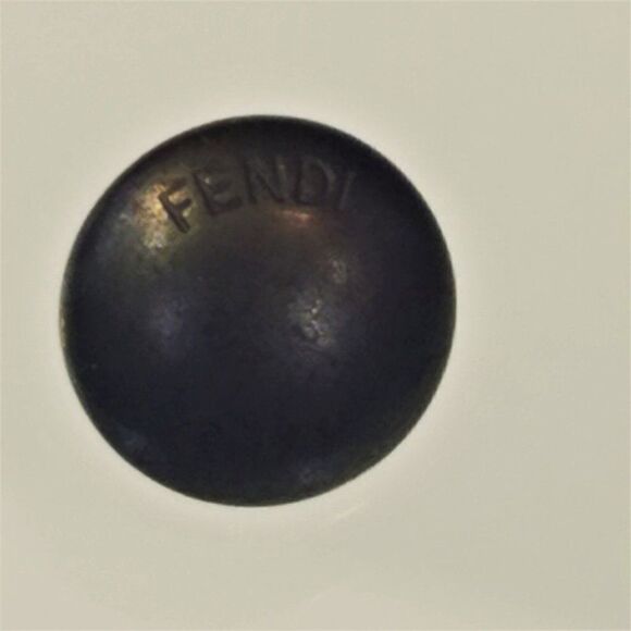 Fendi Replacement Button Black Color Small Metal Shank Button - Picture 6 of 9